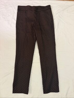 Chico's Black and Brown Boot-Cut Stretch Pants